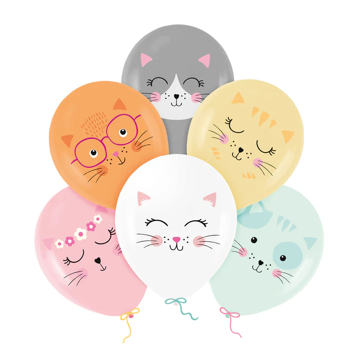 Ilmapallot kissa 6kpl