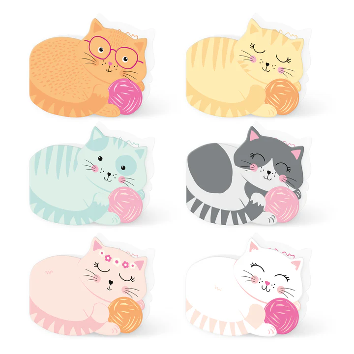 Kissa -kutsukortit 6kpl