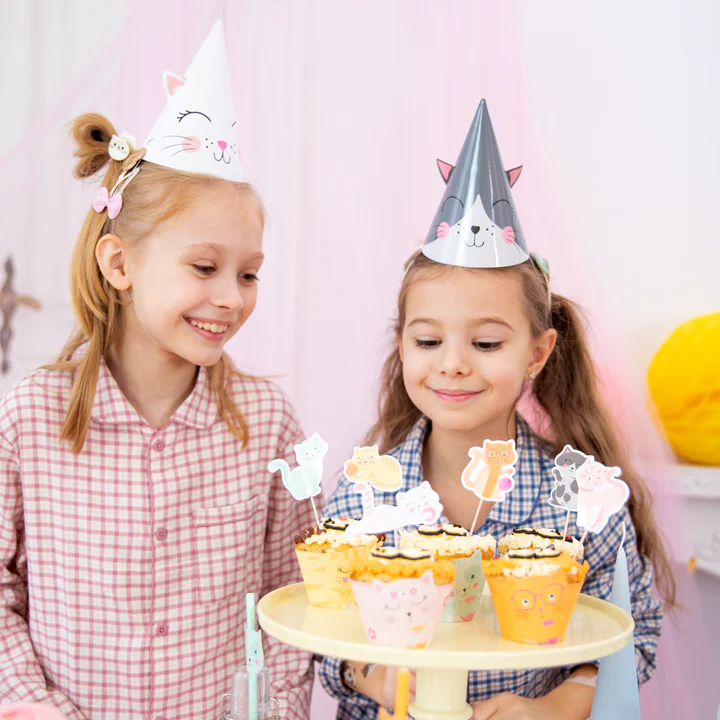 Kissa -juhlahatut 6kpl - Image 3