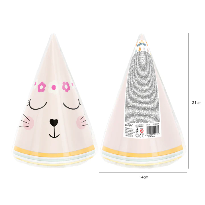 Kissa -juhlahatut 6kpl - Image 4