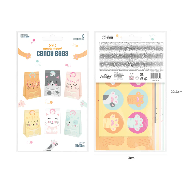 Kaverilahjapussit, kissa 6kpl - Image 2