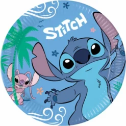 Isot lautaset Stitch & Angel 8kpl