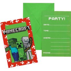 Kutsukortit Minecraft 6kpl
