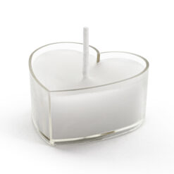 Sydänkynttilä valkoinen 10kpl pkt