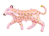 Muotofoliopallo leopardi 103x60 cm pinkki