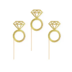Koristetikut kultasormus 6kpl