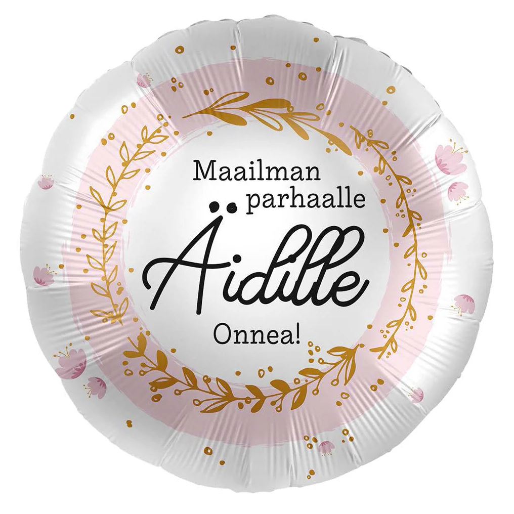 Maailman parhaalle äidille-foliopallo