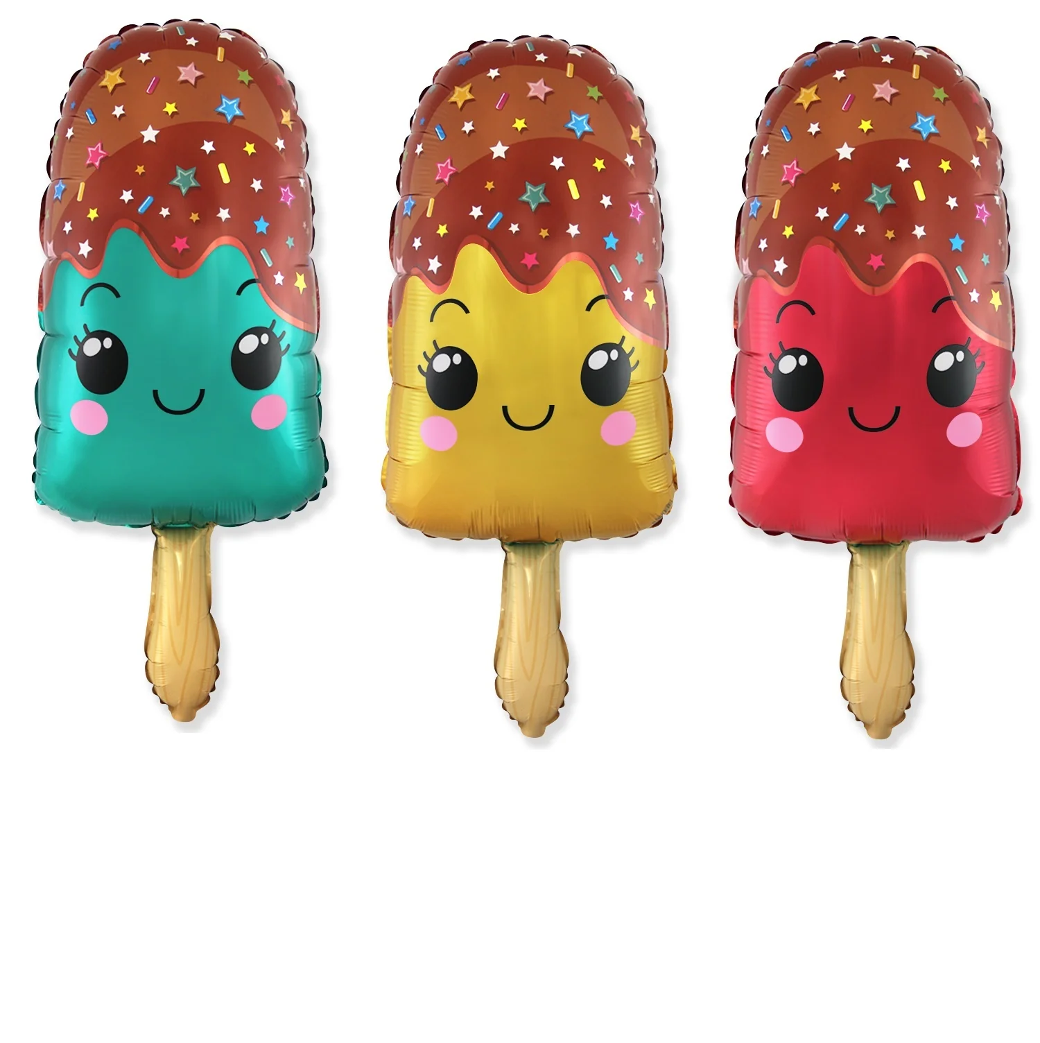 Jäätelöpuikko-muotofoliopallo