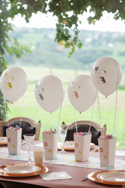 Ilmapallot Teddy happy birthday 8kpl - Image 3