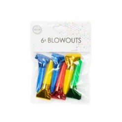 Puhalluspillit metalli 6kpl