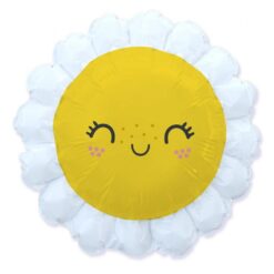 Hymyilevä päivänkakkara-muotofoliopallo