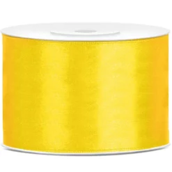 Satiininauha 50mm/25m keltainen