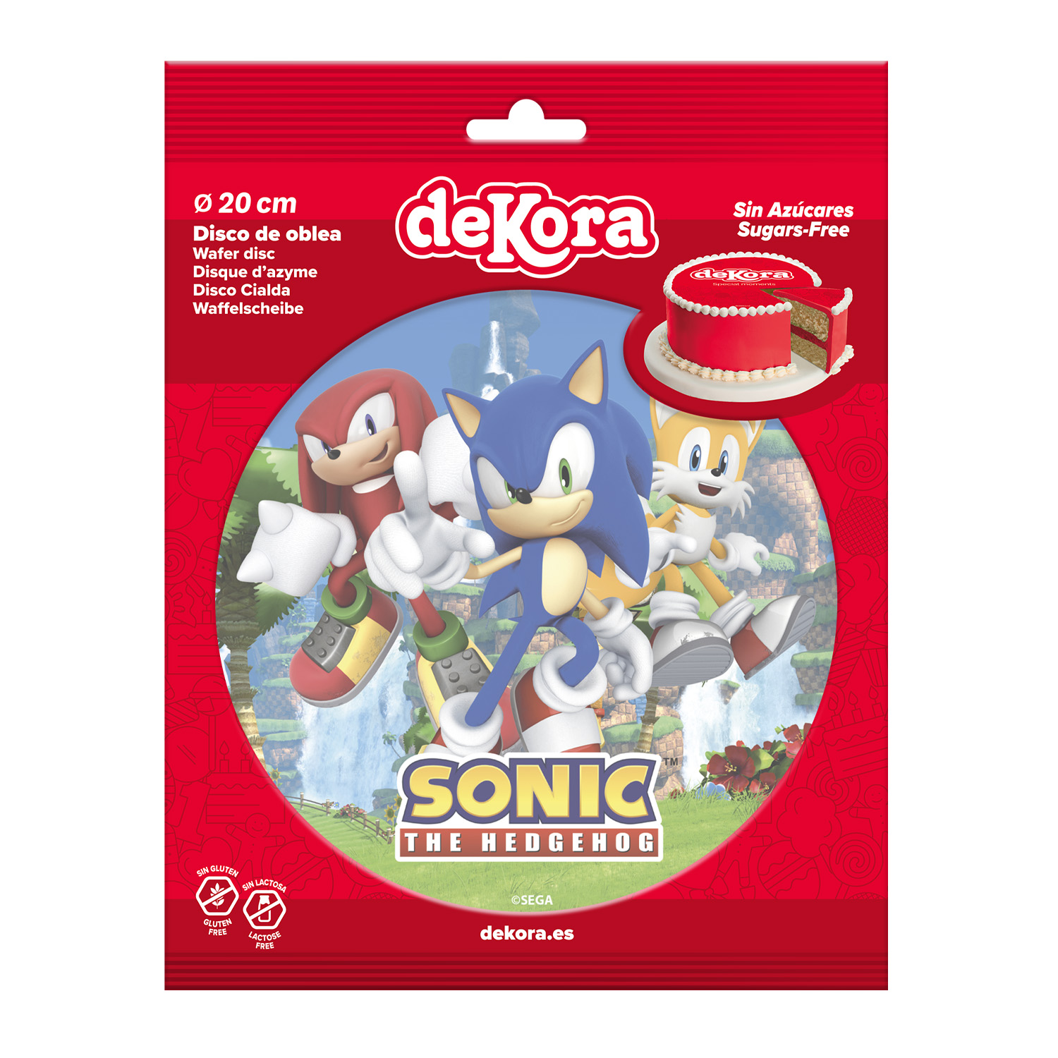 Sonic-kakkukuva 20 cm - Image 2