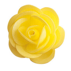Keltaiset vohveliruusut x15kpl 4,5 cm