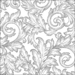 Silver/white baroque-lautasliinat