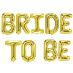 Bride to be-ilmapallobanneri -kultainen