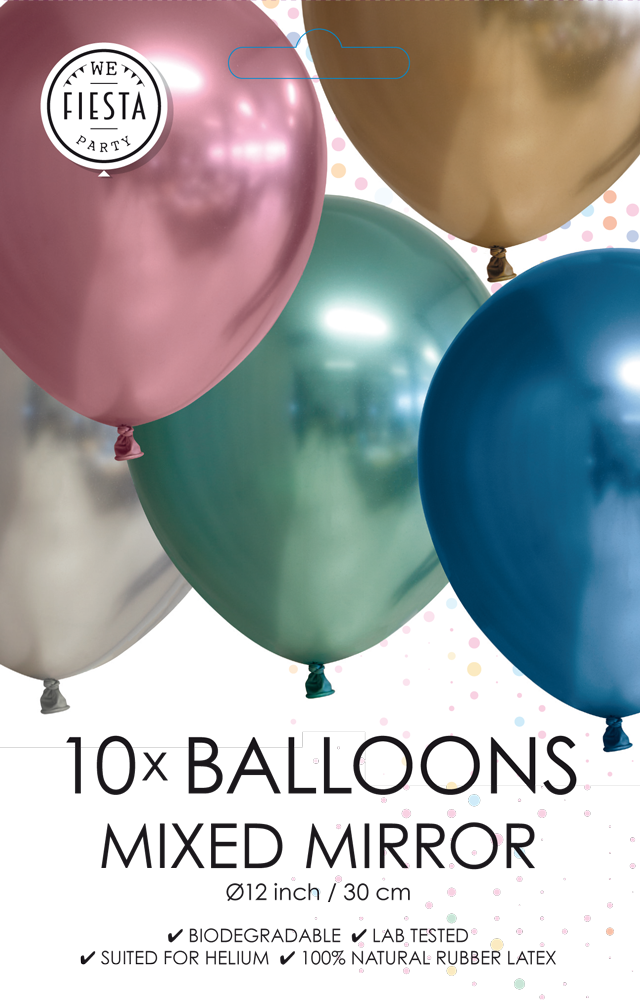 Ilmapallot peili erivärisiä 10kpl