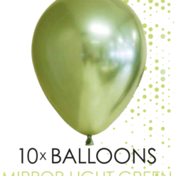 Ilmapallot peili vaaleanvihreä 10kpl