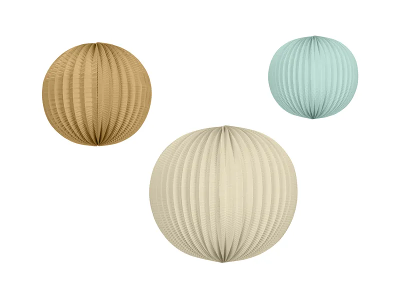 Paperilyhty -setti 3kpl