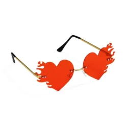 Sydämenmuotoiset liekkilasit