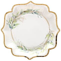 Isot lautaset, green foliage 10kpl