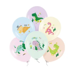 Ilmapallot, Dinosaurus pastellinsävyt 6kpl