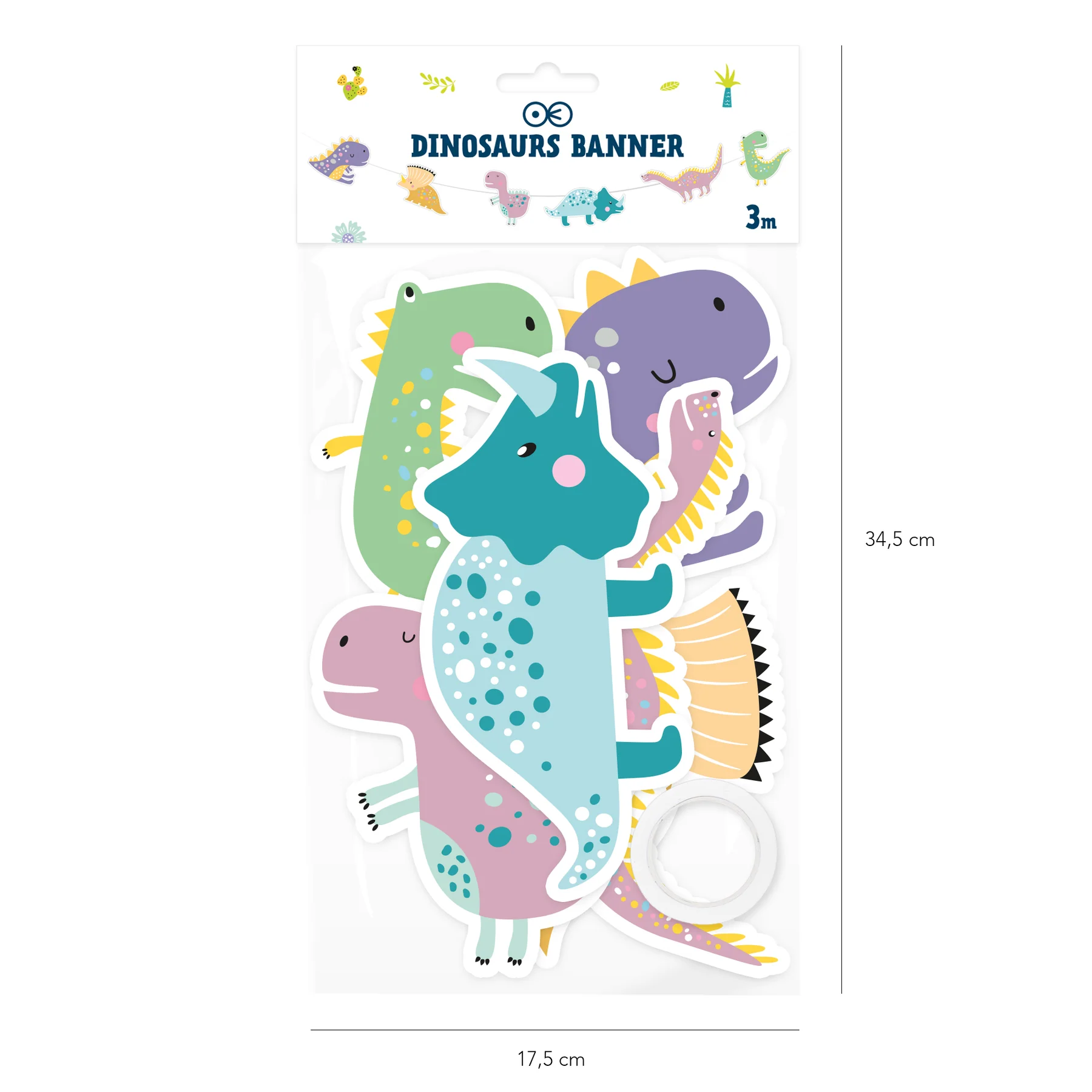 Viirinauha, Dinosaurus 300cm - Image 3