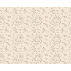 Pöytäliina, kukat ja perhoset 180x120cm