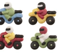 Syötävät moottoripyörät, lajitelma 4kpl/pkt