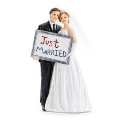 Hääpari koristefiguri -Just Married