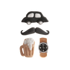 Syötävät sokerikoristeet, lajitelma 4kpl/pkt