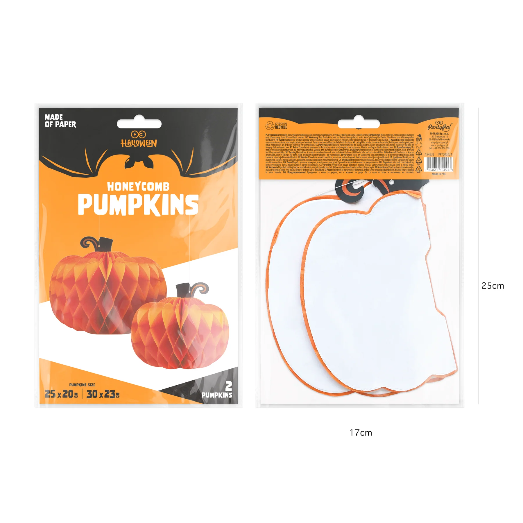 Hunajakenno kurpitsat 2kpl - Image 2