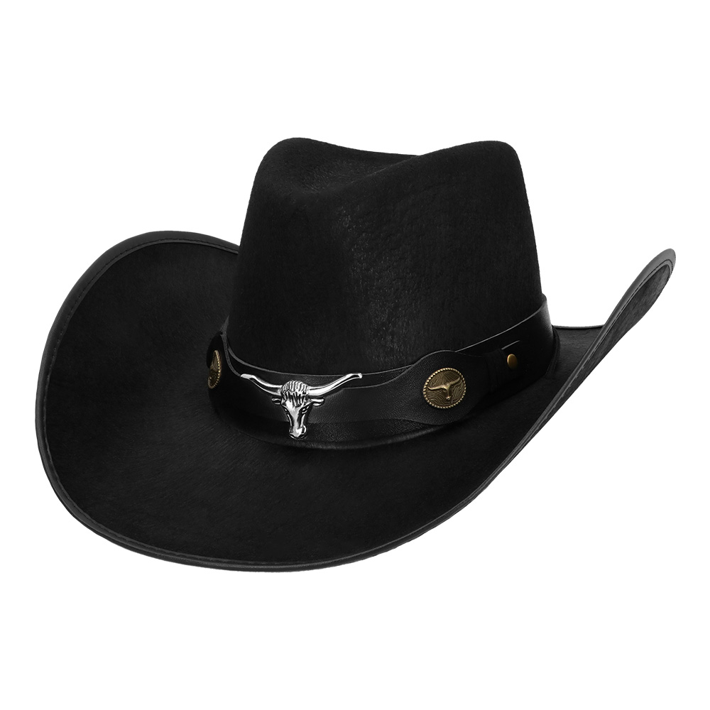 Cowboy hattu Wyatt musta - Image 3