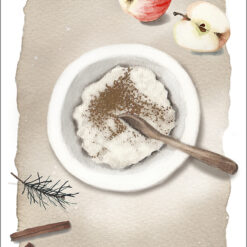 Riisipuuro-joulukortti