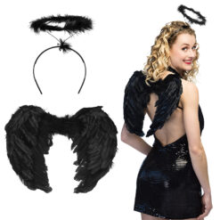 Enkelin-asusteet musta