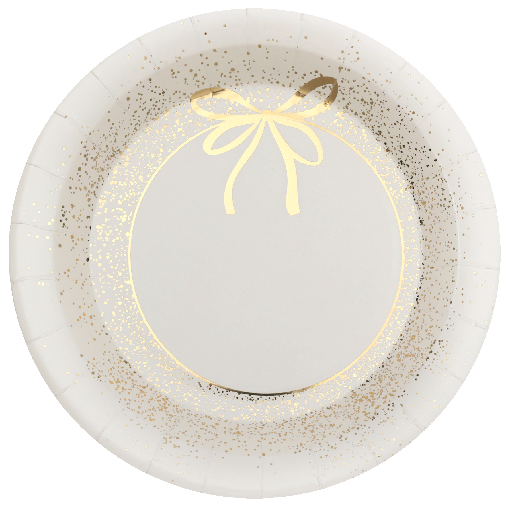 Isot lautaset, kultarusetti 10kpl norsunluu