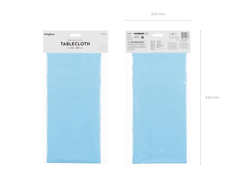 Pöytäliina, vaaleansininen 137x183cm - Image 3