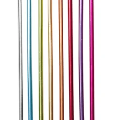 Pitkät kakkukynttilät metalli sateenkaarenvärit 16kpl