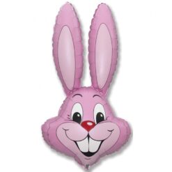 Vaaleanpunainen jänö-foliopallo