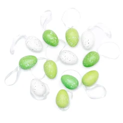 Pääsiäisen koristemunat 12kpl vihreälajitelma