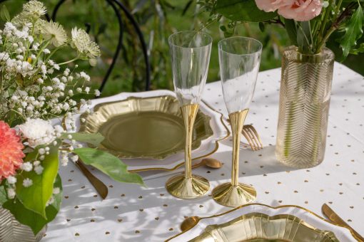 Kuohuviinilasit chic kulta 6kpl