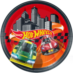 Hot Wheels-lautaset 23cm 8kpl