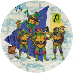 Ninja Turtles-lautaset 23cm 8kpl