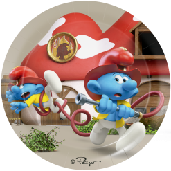 Smurffit-lautaset 23cm 8kpl