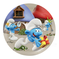 Smurffit-pikkulautaset 18cm 8kpl