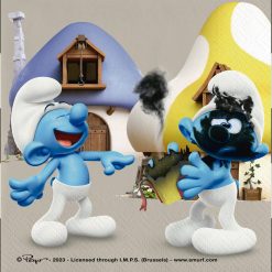 Smurffit-lautasliinat 33x33cm 20kpl