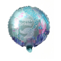 Happy Birthday merenneito-foliopallo 46cm