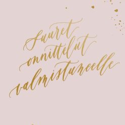 Suuret onnittelut valmistuneelle- 2-os folioitu kortti