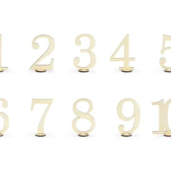 Pöytänumerot 1-10 puiset