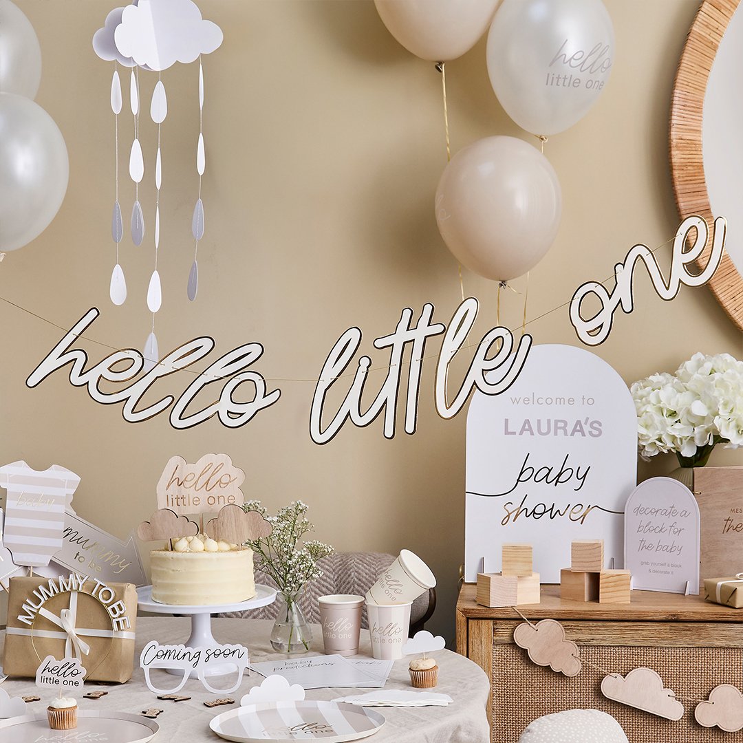 Tekstibanneri hello little one 2m